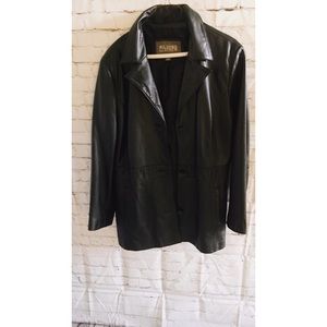 Women leather jacket XL